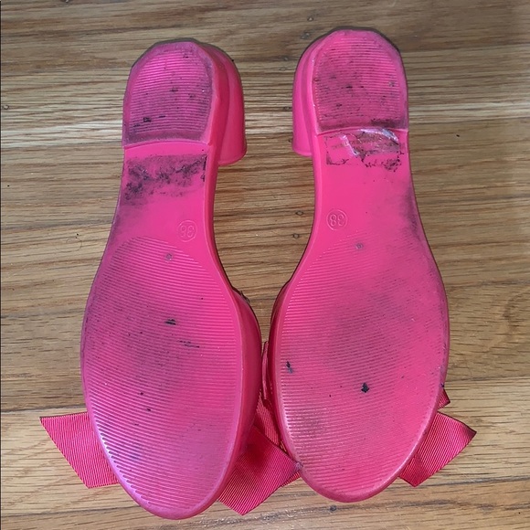 CL by Laundry Pink Jelly Flats w/bows - Picture 4 of 4
